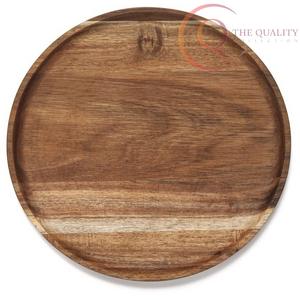 Plateau de service rectangulaire en bois avec poignées, idéal pour la cuisine, la table à manger, le service de café et les cadeaux - Product Image 1