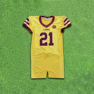 Maillot de football américain Tissu polyester Vêtements d'entraînement de football intérieur Maillots de football d'équipe personnalisés fabriqués au Pakistan - Product Image 4