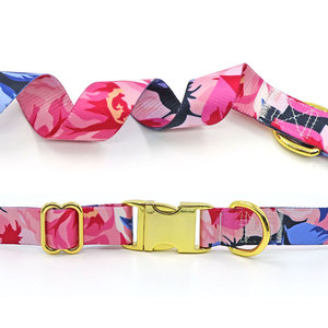Collier pour chien avec logo personnalisé, imprimé géométrique, nylon, polyester, fermeture à boucle, style moderne réglable pour chiens, toutes saisons - Product Image 4