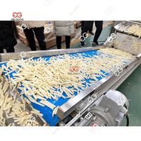 China Vervaardigt Gefluïdiseerde Iqf Frietproductielijn 1000 Kg Bevroren Volautomatische Frietassemblagelijn
