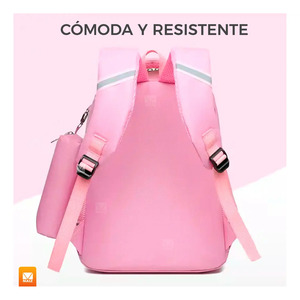 Sac à dos scolaire Kawaii avec trousse à crayons pour étudiants et enfants - Couleurs assorties - Product Image 3