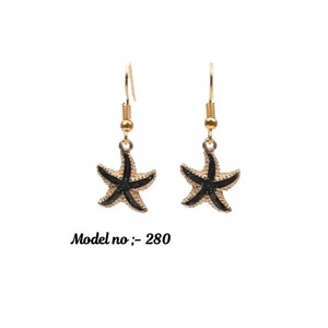 Excellent Quality Cute Star <b>Earrings</b> Alloy Studs with Enamel or <b>Crystal</b> Design for Women and Girls Available for Export Price - Product Image 2