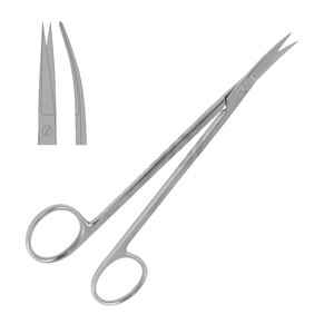 Tijeras para fístula de acero inoxidable de grado quirúrgico Kelly, 16,0 cm, instrumentos médicos curvos de calidad superior, fuente de alimentación Manual MOL - Product Image 1