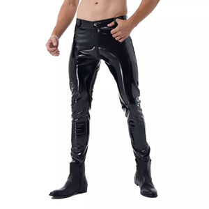 Pantalon droit pour homme en cuir de vachette non tissé, imperméable, coupe-vent, anti-UV, respirant, style urbain décontracté, superbe - Product Image 5