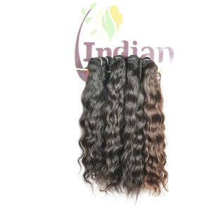 Extensiones de Cabello Humano 100% Nuevo, Virgen, Brasileño, Indio, Temple Virgin Remy, Sin Procesar, Color Negro, Tejido Ondulado - Product Image 3
