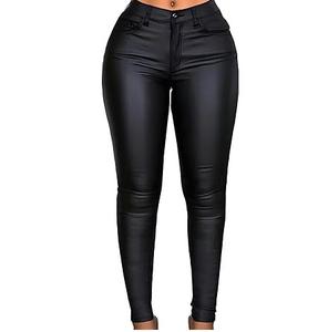 Pantalones de Cuero Genuino para Mujer, MOQ Bajo, Venta Caliente, Buena Calidad, Diseños y Colores Personalizables - Product Image 1