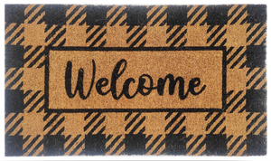 Printed Tufted Thick Jute Coir Door Mat 45x75cm Anti Skid PVC Backed Floor Mat for Home Entrance Indoor Outdoor - Product Image 5