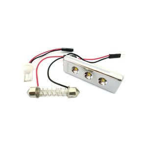 Pannello LED per auto cortesi plafoniere interno 3 Smd PCB Osram bianco 12V T10 e siluro-auto e moto/luci e - Product Image 3