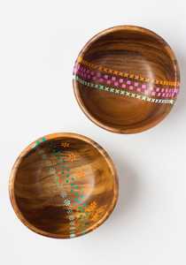 Custom Made <b>Resin</b> and Wooden Inlay Bowls with Custom Made Patterns Ideal for Resale by Home Decoration Stores - Product Image 2
