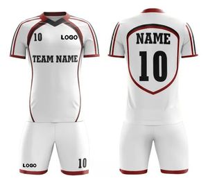 เครื่องแบบสโมสรถักนิตติ้งสำหรับผู้ชายเสื้อฟุตบอลแห้งเร็วแบบลำลองพิมพ์ซับลิเมชันเต็มตัว - Product Image 2