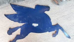 Placa de pared de metal de 90x70 pulgadas al por mayor logotipo publicitario personalizado para garaje de coche con impresión offset de aceite de motor Mobil Gas Pegasus - Product Image 4