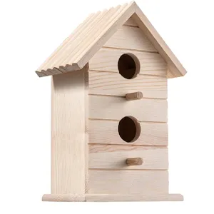 Preços Razoáveis Casa Do Pássaro com Tamanho Personalizado De Madeira Artesanal Casa Do Pássaro Para Venda Por Exportadores