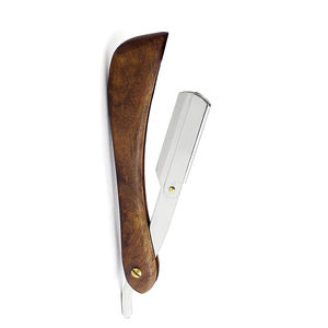Lames de rasoir à lame unique légères, manche en bois, rasoir à rasoir pour barbiers, fonction de sécurité - Product Image 4