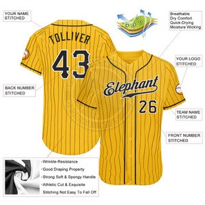 Camisetas de béisbol y softbol sublimadas personalizadas para niños, rayas de moda transpirables de poliéster con nombre de equipo y camisetas con logotipo - Product Image 2