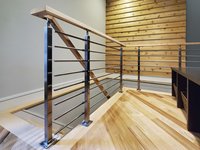 Edelstahl Moderne DIY Innen-/Außen-Treppengeländer-Lösung mit Anpassbaren Rohren - Rost- und Wasserbeständiger Handlauf für Treppen und Balkone