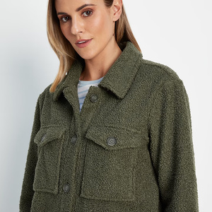 Chaqueta de Forro Polar Tejido con Bordado, Transpirable y Calefactable para Mujer, Estilo Casual Urbano, para Otoño e Invierno, Uso en Exteriores, 2024 - Product Image 5
