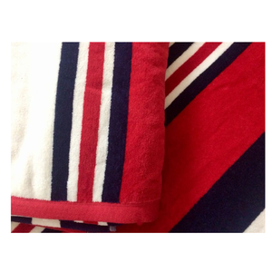 แหวนคอตตอน100% ผ้าขนหนูชายหาดผ้าด้ายย้อมลายทางเซ็ทห้องน้ำผ้านิ่มรับการรักษาป้องกันการพันสำลีโลโก้ได้ตามต้องการ - Product Image 5