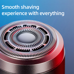 <span class=keywords><strong>HEIMA</strong></span>-Afeitadora eléctrica inalámbrica impermeable para hombre, recortadora de barba de doble hoja LCD recargable con cuchillas de acero inoxidable - Product Image 2