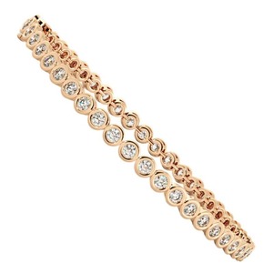 Pulsera de tenis WILLIAMS con diamantes de talla redonda engastados en bisel, 1.25 ct, diamantes cultivados en laboratorio FG en platino, para fiesta de compromiso - Product Image 3