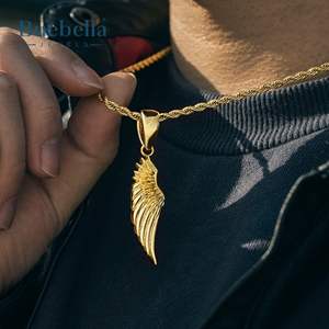 Hip Hop Iced Out Moissanite colgantes y dijes 18K oro y 925 Plata ala hombres colgante joyería - Product Image 1