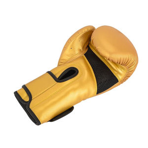 Gants de boxe professionnels personnalisés en cuir de vachette doré, élégants, toutes couleurs, à lacets, pour usage extérieur, séchage rapide - Product Image 6