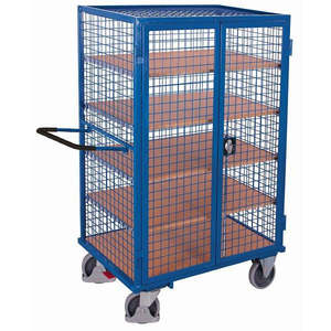 Chariot de rangement Variofit avec étagère soudée solidement et verrou de rotation – Organisateur durable et pratique - Product Image 1