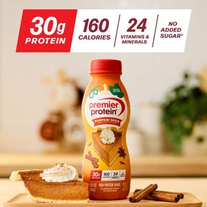 Premier <b>Protein</b> Shake, LIMITED EDITION Pumpkin Spice, 30g <b>Protein</b>, No Added Sugar, 11.5 fl oz, 12 Pack - Product Image 5