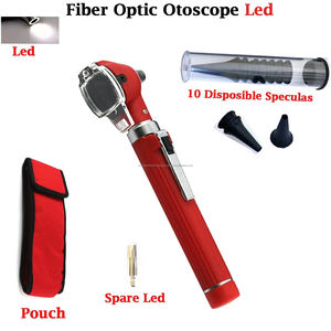 กล้องตรวจหูแบบไฟเบอร์ออปติกขนาดเล็ก รุ่นพรีเมียม สำหรับการผ่าตัดความแม่นยำสูง สีแดง มาตรฐาน CE ระดับ II แบบพกพา สำหรับตรวจหู ความยาว 150 มม. - Product Image 3