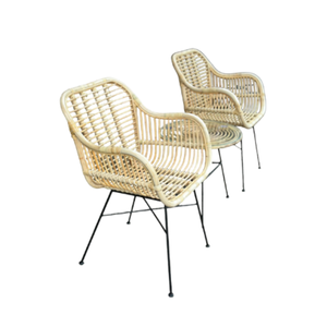 Sillas de hotel de diseño europeo moderno, sillas de comedor de mimbre, muebles de patio, súper cómodos, precio al por mayor - Product Image 1