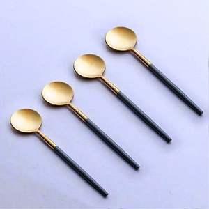 Brass Resin Salad Server <b>Set</b> Pink <b>Marble</b> 2-24 Pieces Stainless Steel Utensil <b>Set</b> 202 304 Grade PVD Coating Customizable Factory - Product Image 5