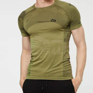 T-shirt de gymnastique de couleur vierge T-shirt de bonne qualité durable Nouveau design T-shirts de gymnastique en polyester - Product Image 1