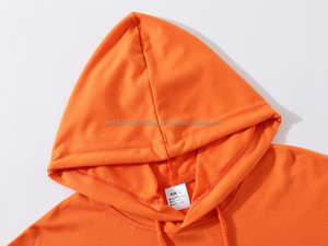 Sweat-shirt unisexe extra large à capuche, impression de logo personnalisé, couleur unie, pour hommes et femmes, coupe ample, tissu tissé - Product Image 2