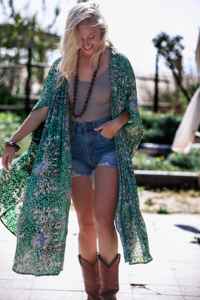 New Design Boho Summer Fashion Embroidered Unique <b>Cardigan</b> Indian Style Long Jacket with Colourful Thread Work Kimono Robe - Product Image 6