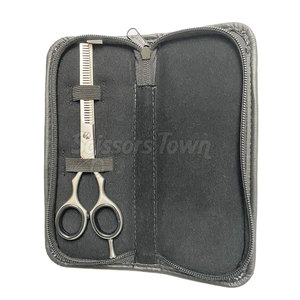 Logo personnalisé Ciseaux amincissants professionnels en acier inoxydable Ciseaux amincissants pour coupe de cheveux de barbier - Product Image 4