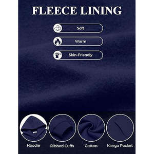 Wholesale Custom 100% Cotton Pullover Sweatshirt for <b>Men</b> | Athletic Streetwear <b>Hoodie</b> for Gym, Running & Outdoor Training - Product Image 6