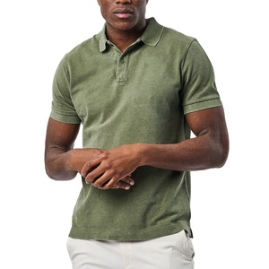 Polos de golf de color verde para hombre de primera calidad, polos casuales con cuello a la moda, polos transpirables en venta. - Product Image 3