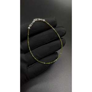 AAA+ Green Diamond Cube Beads <b>Bracelet</b> Gold Plated Vintage Religious Wedding Engagement Anniversary <b>Bangles</b> Pearl Perfect Gift - Product Image 4