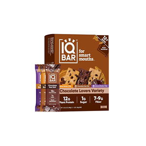 ไอคิวบาร์ คลีน แพลนท์ โปรตีนบาร์ - รสช็อกโกแลต สำหรับคนรักช็อกโกแลต - แพ็ค 12 ชิ้น - Product Image 1