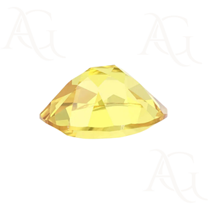 Fusión de llama de piedras preciosas sueltas de forma ovalada de zafiro amarillo cultivado en laboratorio para hacer joyas Corte de piedras preciosas creado certificación Corindón - Product Image 2