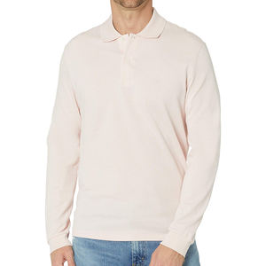 Polo de calidad premium para hombre, Polo de manga larga de Color sólido personalizado transpirable de alta calidad para hombre - Product Image 1