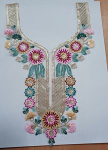 Parches bordados minimalistas modernos para ropa y cuello de cuello cosido en tela ligera - Product Image 6