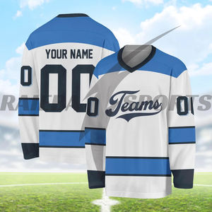 Uniformes de hockey sobre hielo transpirables personalizados al por mayor de fábrica de calidad superior 2025, conjunto de diseño personalizado, nombre del equipo y todo - Product Image 5