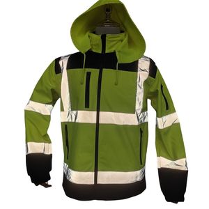 Chaqueta de seguridad de alta visibilidad con logotipo personalizado, ropa de trabajo de noche al aire libre, chaqueta de seguridad reflectante con reflector - Product Image 4