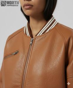 Dernière mode de veste en cuir de vachette véritable de qualité supérieure pour femmes vestes en cuir décontractées et élégantes pour femmes en cuir personnalisé - Product Image 4