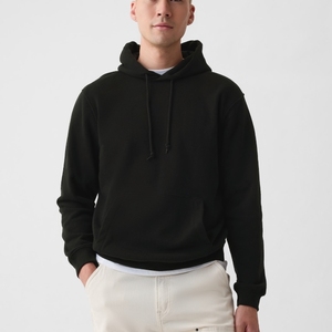 Sweat-shirt pour homme de haute qualité, coupe ample, épaules tombantes, coton et polyester mélangés, style molletonné doux - Product Image 1