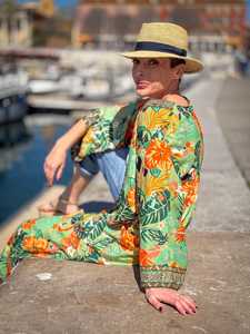 ชุดกิโมโนผ้าไหมสำหรับผู้หญิงชุดเดรสผ้าไหมแนววินเทจ - Product Image 2