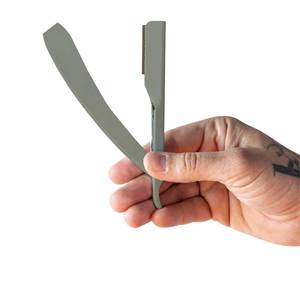 Ensemble de rasoirs droits professionnels-Rasoir à bord droit en acier inoxydable avec 20 lames de qualité supérieure - Product Image 3