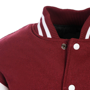 Impression personnalisée Nouveau design Vente en gros de patchs bon marché de couleur vive Varsity Jacket Manches en laine et en cuir - Product Image 5