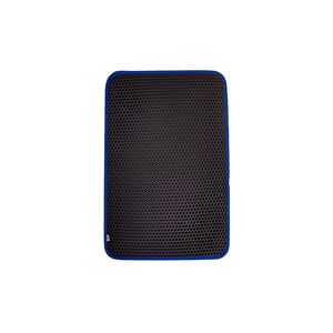 Lettiera funzionale tappetino gatto esagono 37-50 cm blu