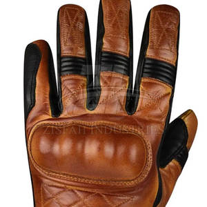 Guantes de moto hechos de cuero a la venta Nuevo estilo Guantes de moto de protección para hombres Diseña tus propios guantes de moto - Product Image 5